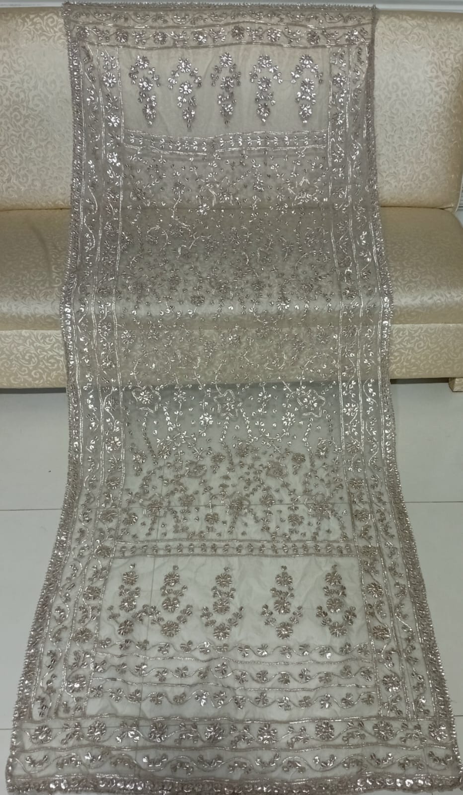 Hand Made Beautiful Heavy Gotta Jall Shawl