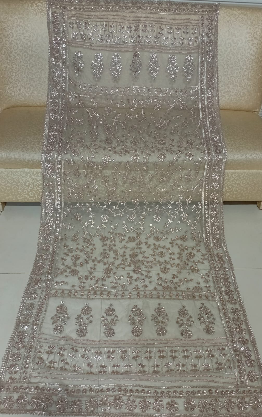 Hand Made Beautiful Heavy Gotta Jall Shawl