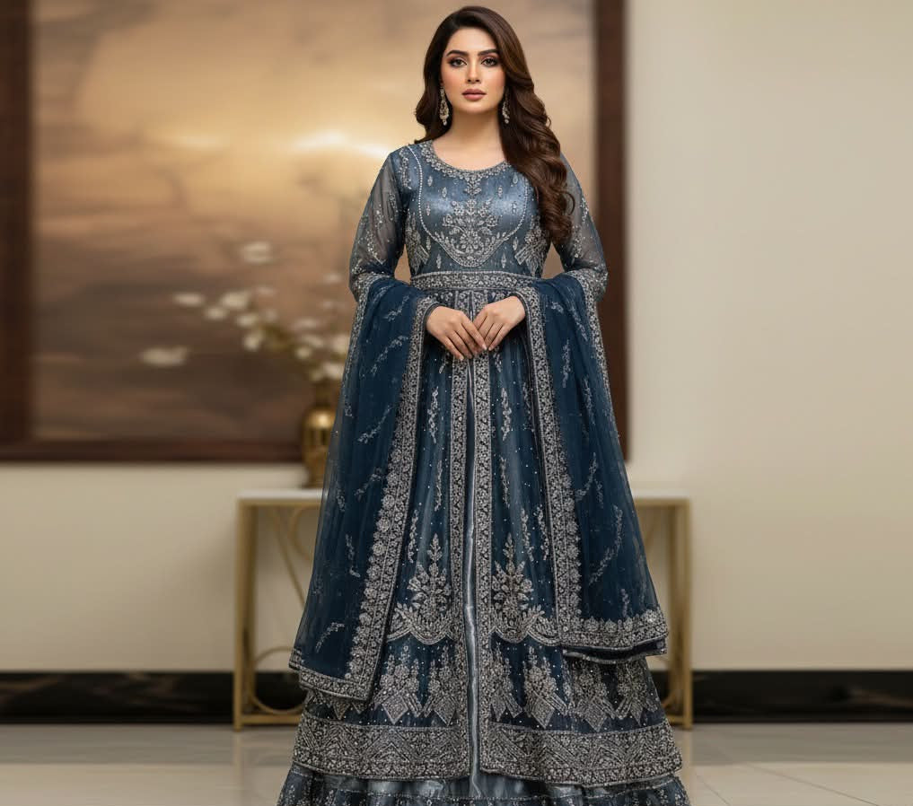 Pure Net Ready To Wear Heavy Handwork