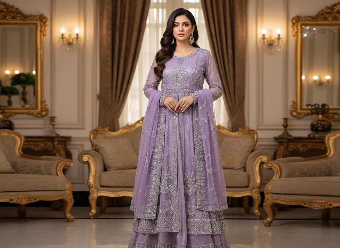 Pure Net Ready To Wear Heavy Handwork