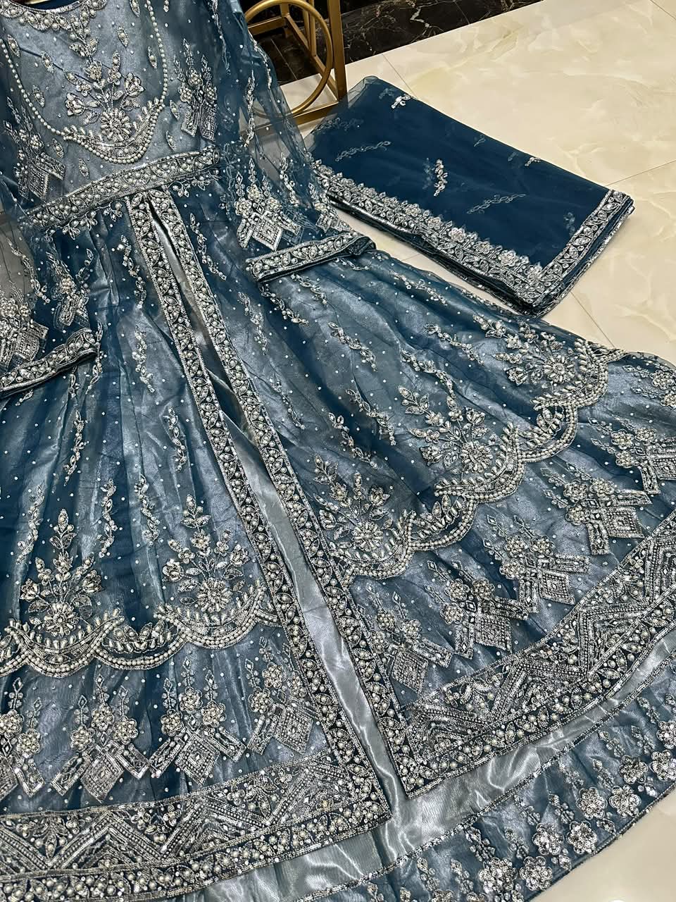 Pure Net Ready To Wear Heavy Handwork