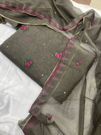 Crosstitch Khaadi Net Embroidered Suit 3 Pcs