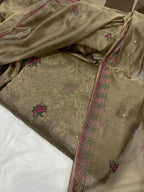 Crosstitch Khaadi Net Embroidered Suit 3 Pcs
