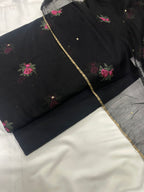 Crosstitch Khaadi Net Embroidered Suit 3 Pcs