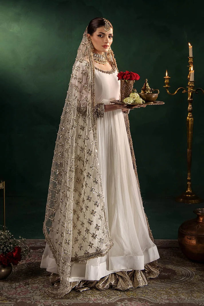 Crinkle Chiffon Hand Embroidered 3 Pcs