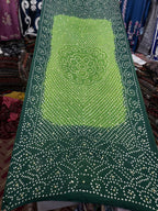 Pure Shamooz Silk Chunri Print Dupatta with Mukesh Kamdani Work