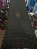 Pure Shamooz Silk Chunri Print Dupatta with Mukesh Kamdani Work