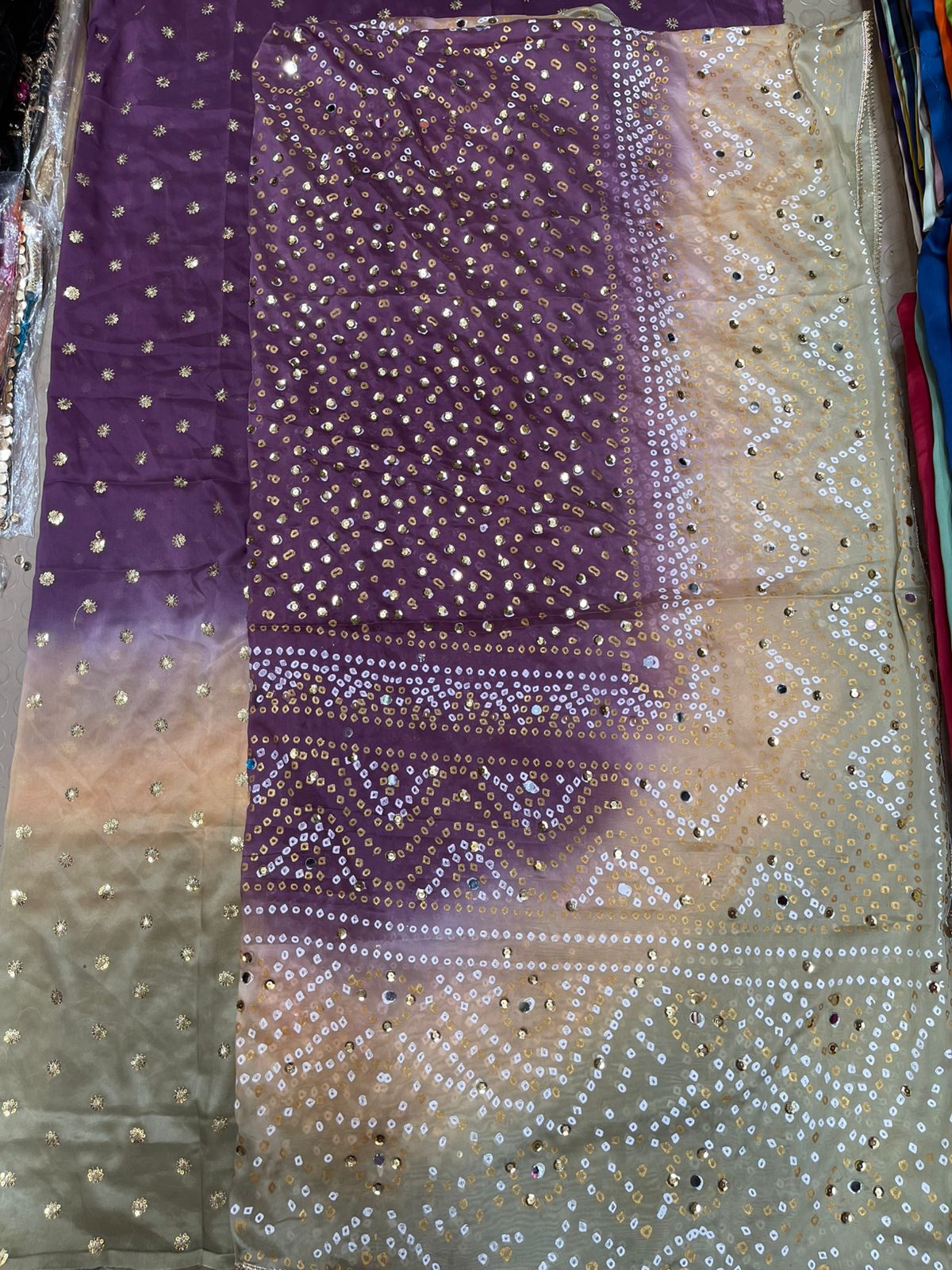 Luxury Medium Silk 3 Pcs Suit