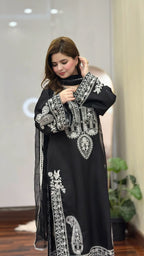 BLACK SAPPHIRE EMBROIDERED 3 PCS