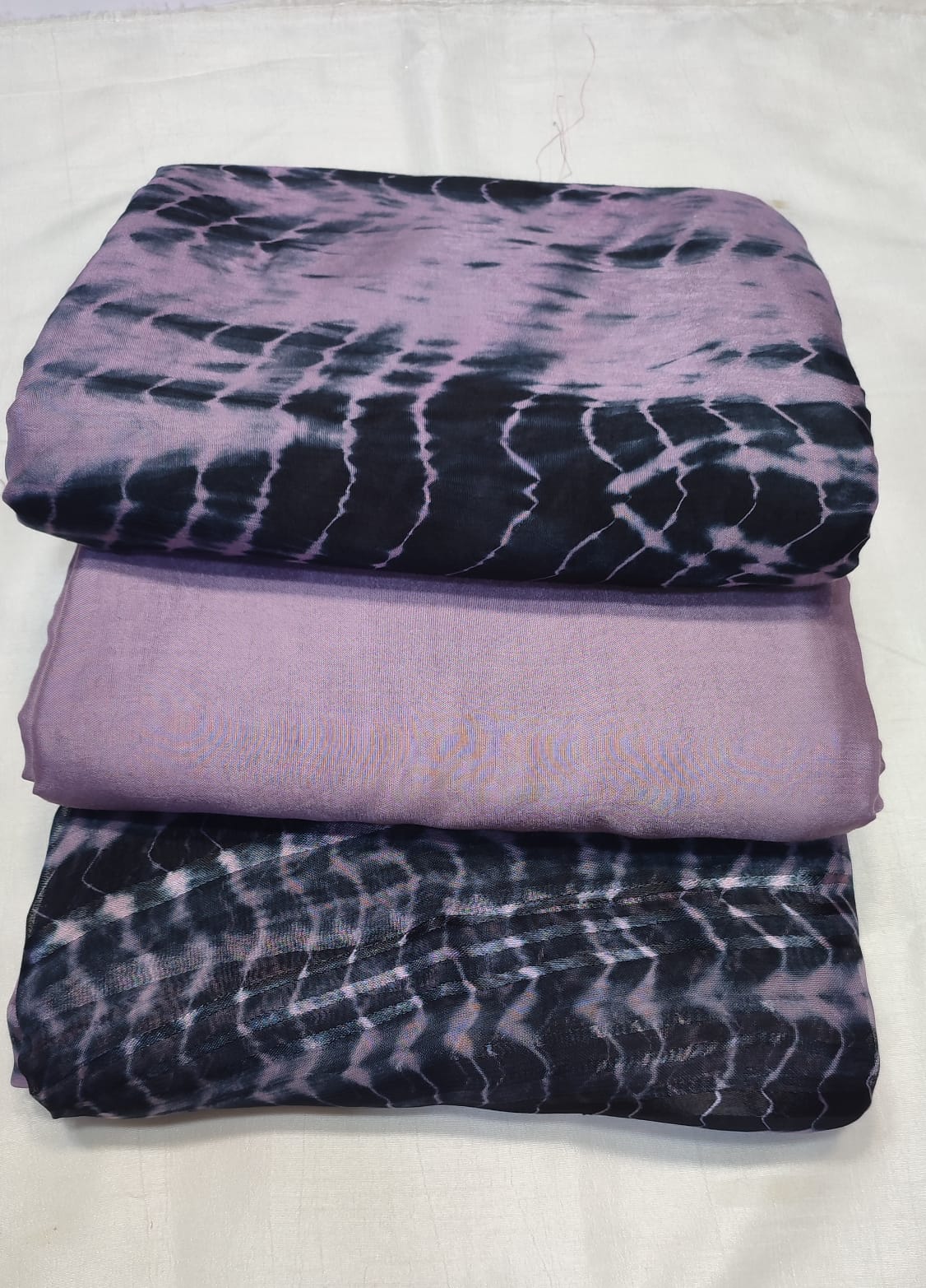 Cotton Silk Tye n Dye 3 Pcs