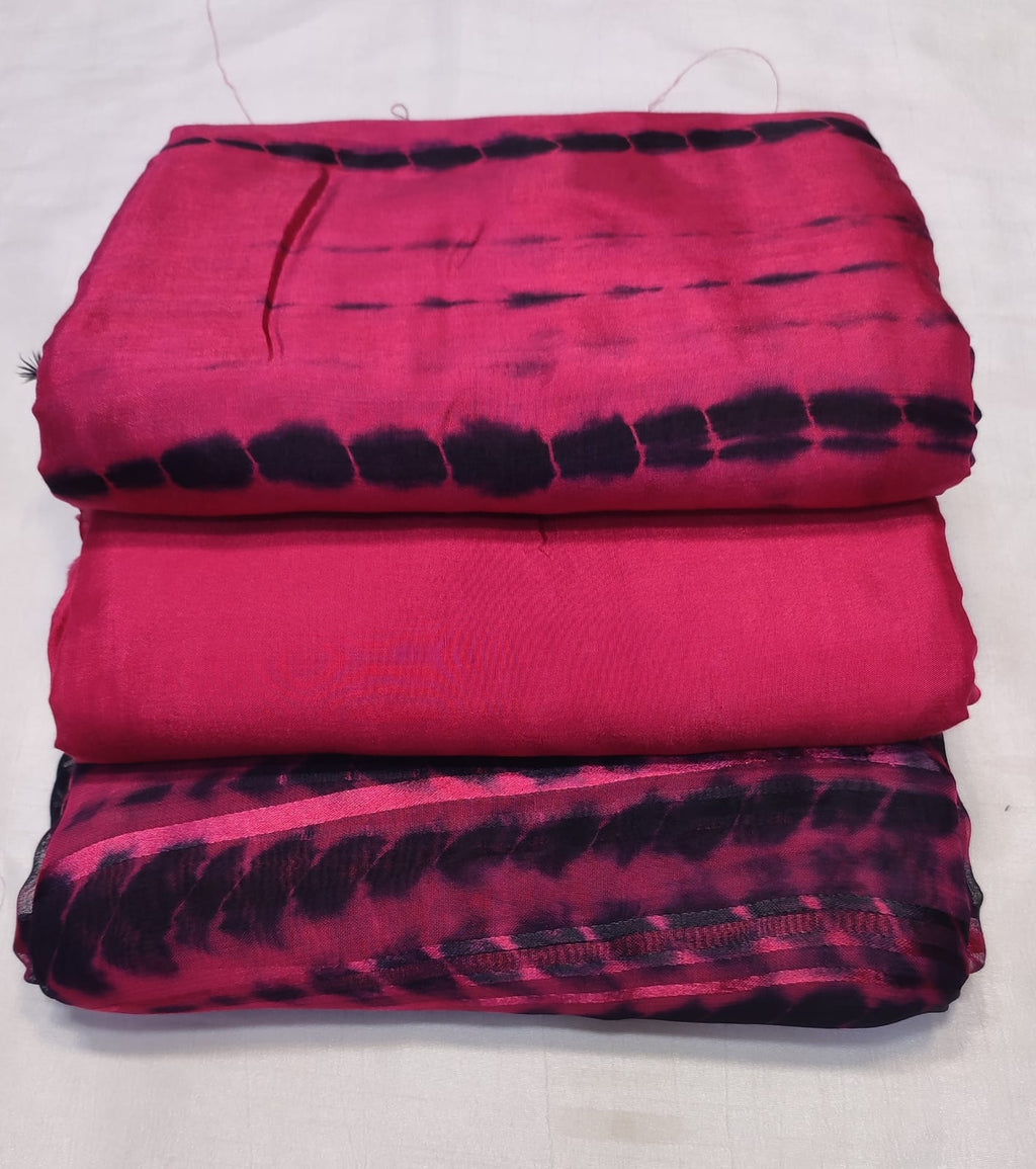 Cotton Silk Tye n Dye 3 Pcs