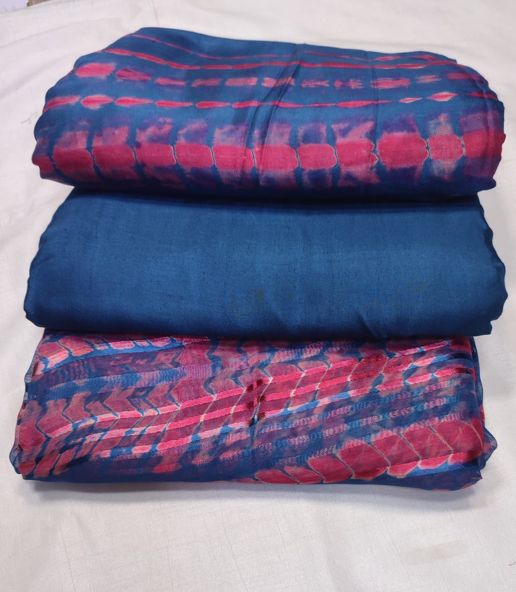Cotton Silk Tye n Dye 3 Pcs
