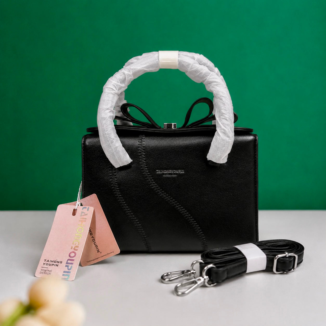 Thiong Branded Bow Style Bag