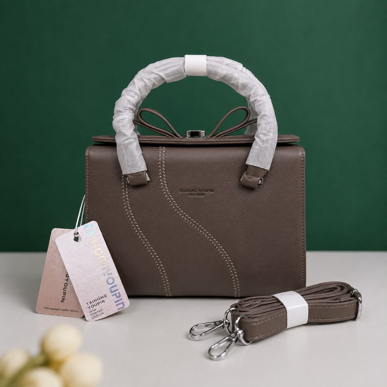 Thiong Branded Bow Style Bag
