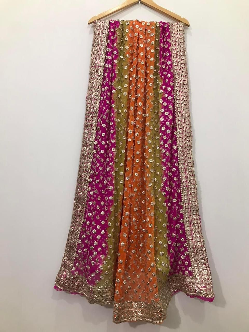 Traditonal Rally Chunri Gotta Work Dupatta
