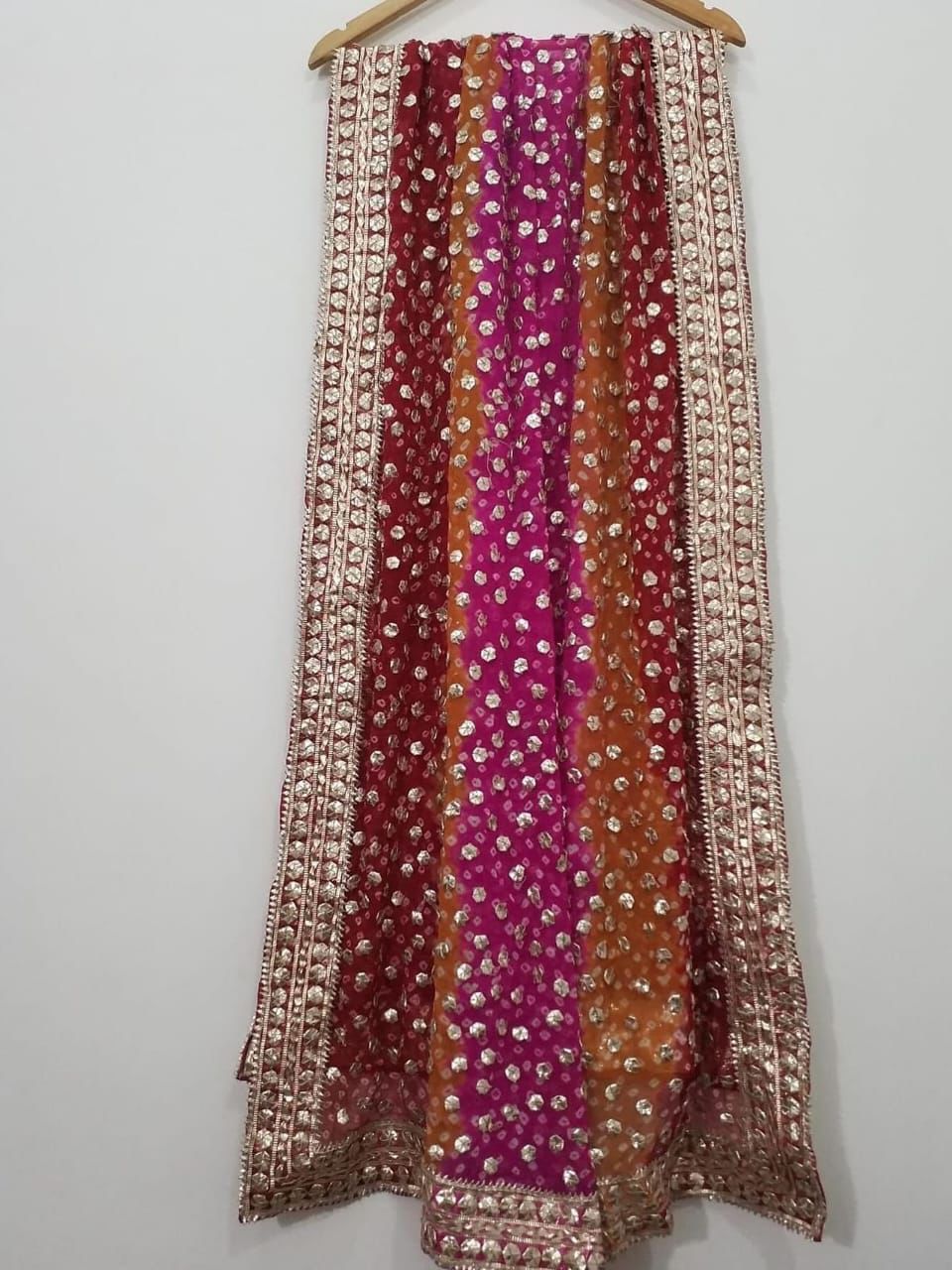 Traditonal Rally Chunri Gotta Work Dupatta