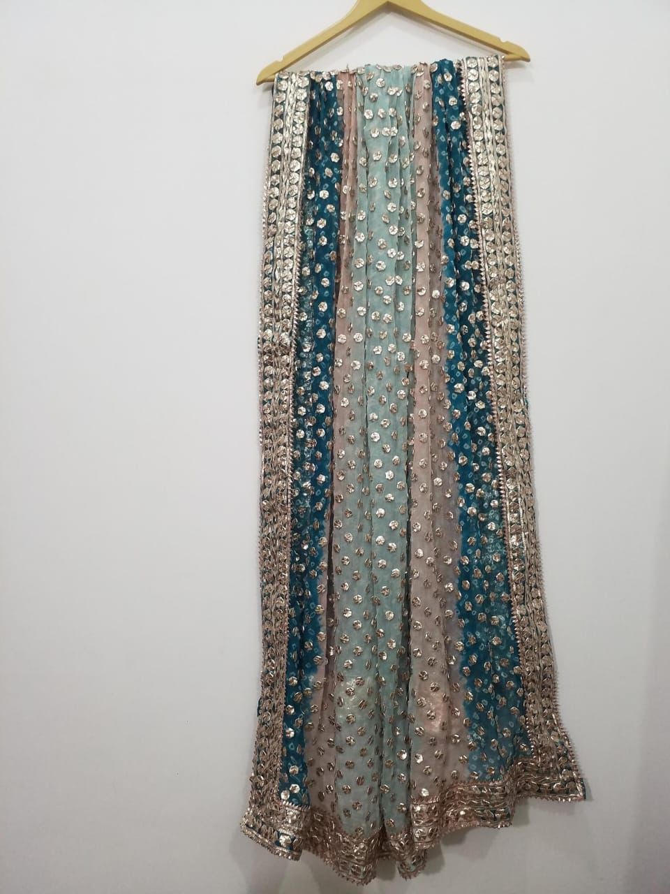 Traditonal Rally Chunri Gotta Work Dupatta