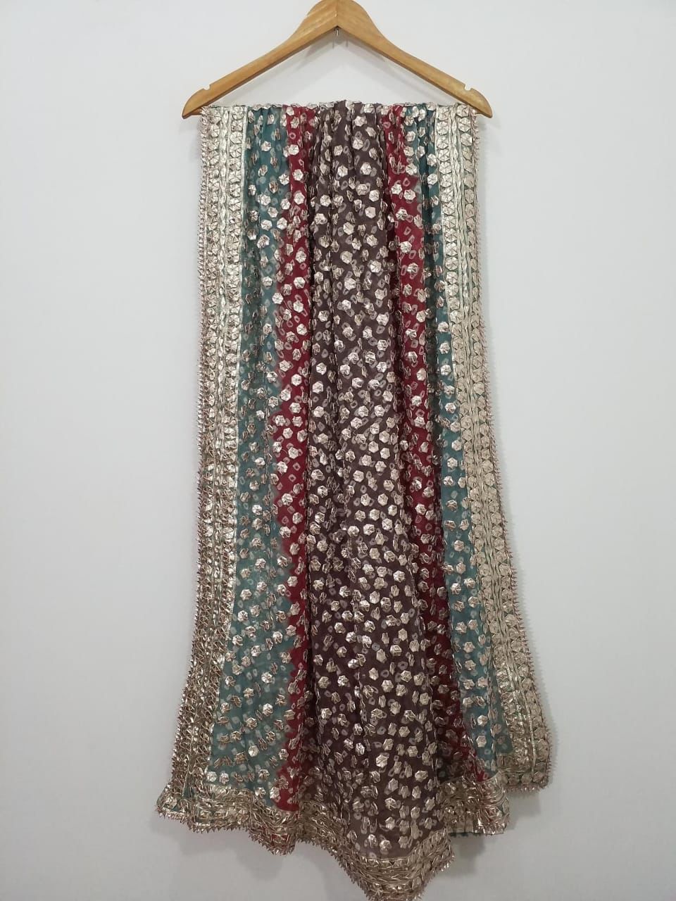 Traditonal Rally Chunri Gotta Work Dupatta