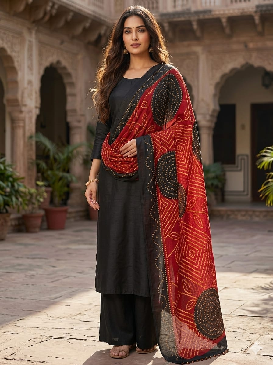 Swiss Voile Chunri Dupatta