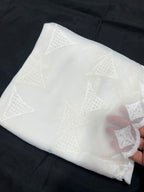 White Chiffon Chikankari Duppata