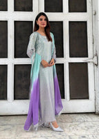 Chiffon Embroidered Unstitched  3 Pcs