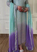 Chiffon Embroidered Unstitched  3 Pcs