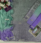 Chiffon Embroidered Unstitched  3 Pcs