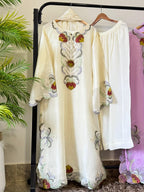 Trendy Farshi Kaftan 3 Pcs Luxury Silk