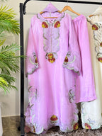 Trendy Farshi Kaftan 3 Pcs Luxury Silk