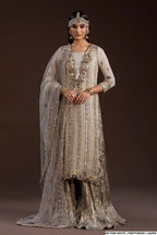 Ready To Wear Crinkle Chiffon Beautifully Hand Embroidered