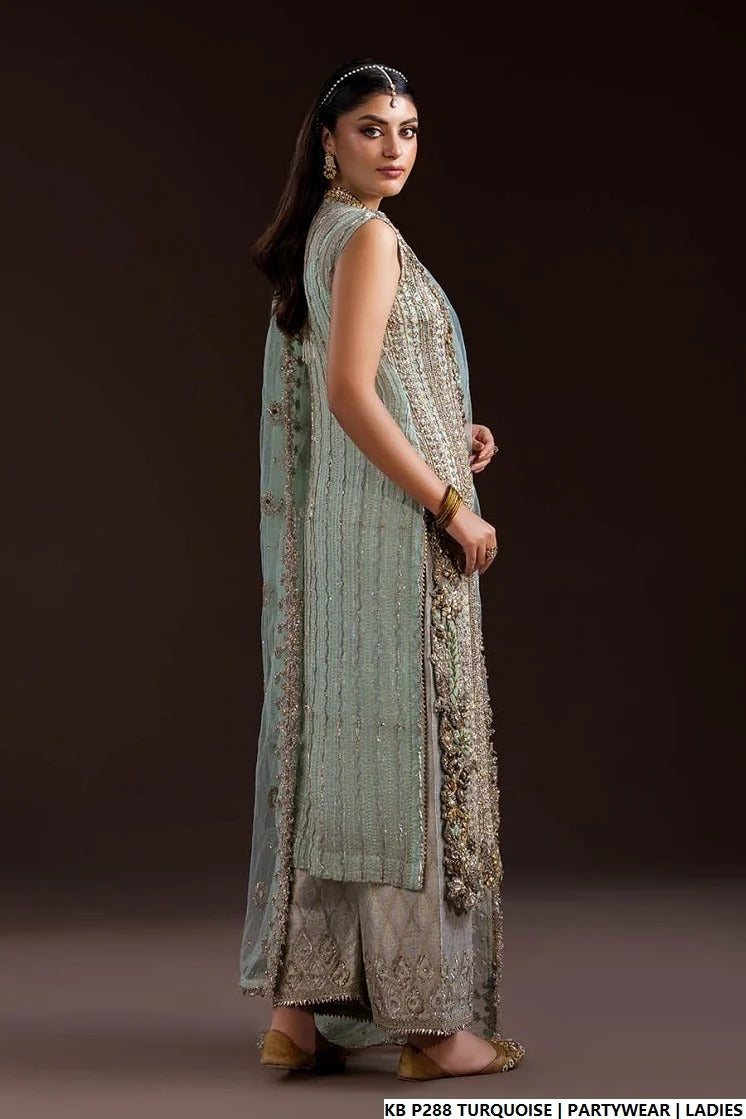 Ready To Wear Crinkle Chiffon Beautifully Hand Embroidered