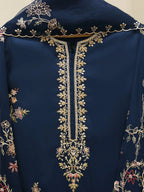 Pure Khaddi Silk Embroidered Suit 3 Pcs