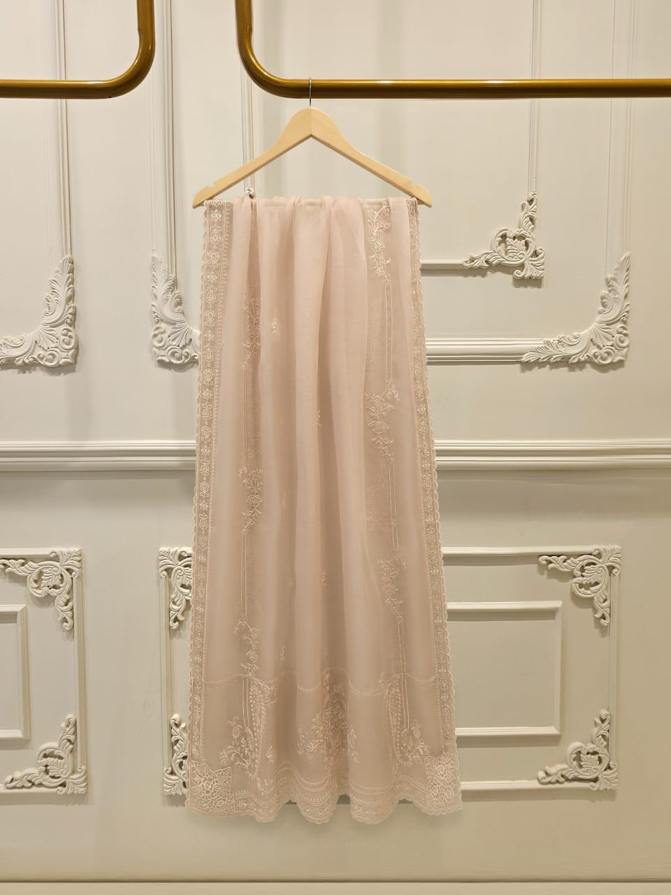 Pure Organza Embroidered Suit 3 Pcs