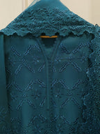 Pure Embroidered Cotton Net Suit 3 Pcs