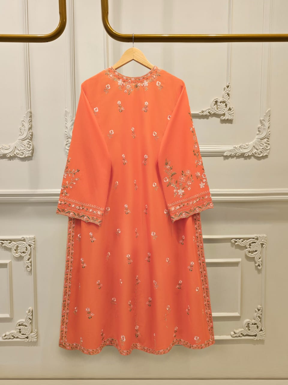 3 Piece - Embroidered Cambric Suit