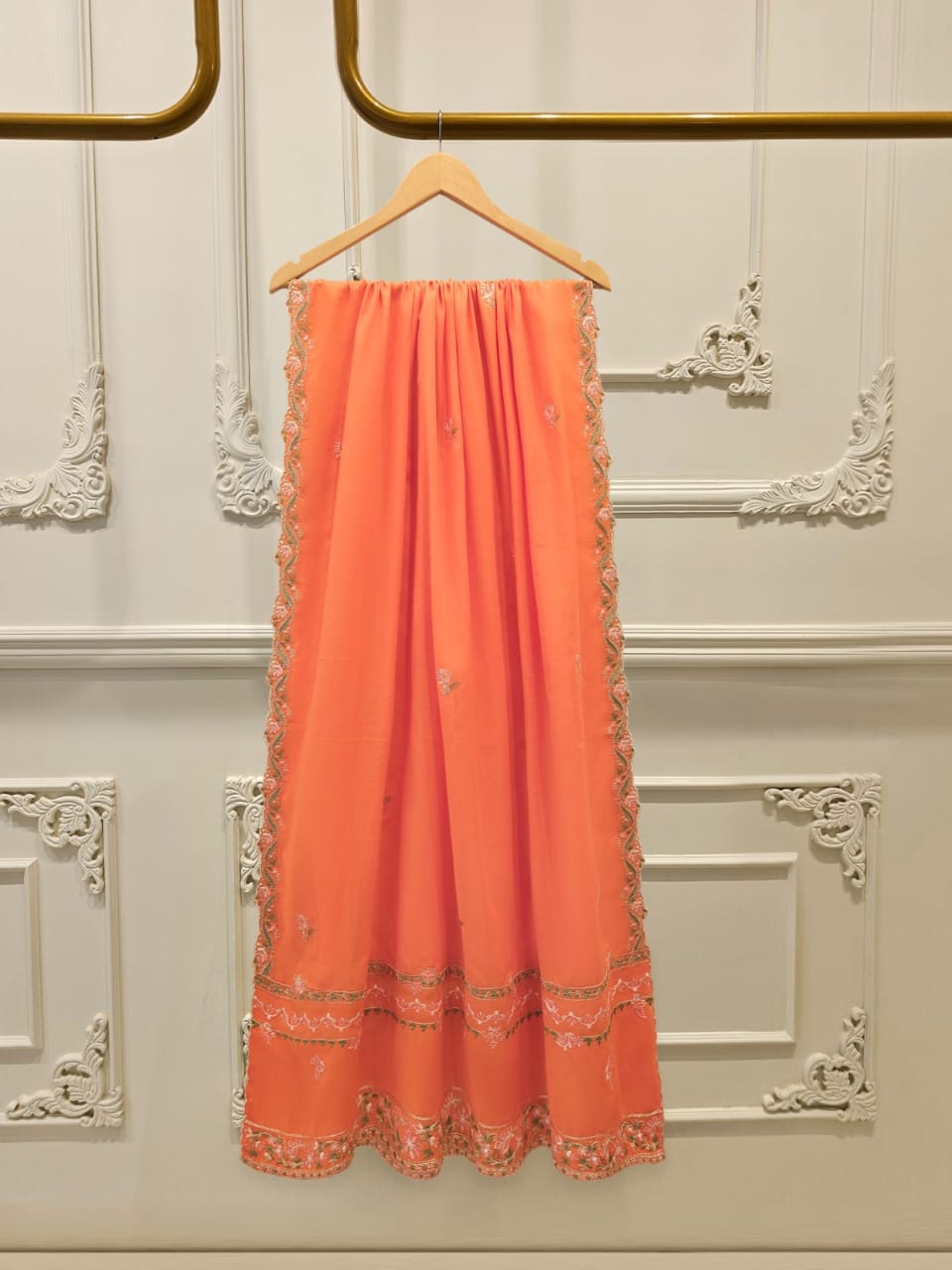3 Piece - Embroidered Cambric Suit