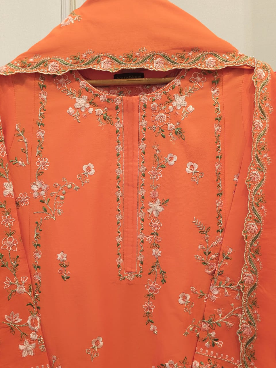 3 Piece - Embroidered Cambric Suit