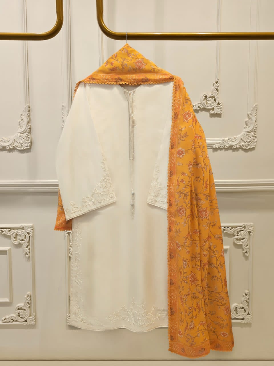 3 Piece - Pure Khaddi Silk Embroidered
