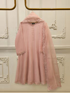 3 Piece - Pure Embroidered Cotton Net Suit