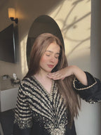 BLACK PEACOCK EMBROIDERED 3PC