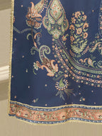 3 Piece- Pure Printed Raw Silk Embroidered Suit