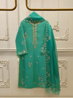 2 Piece - Pure Khaddi Silk Embroidered Suit