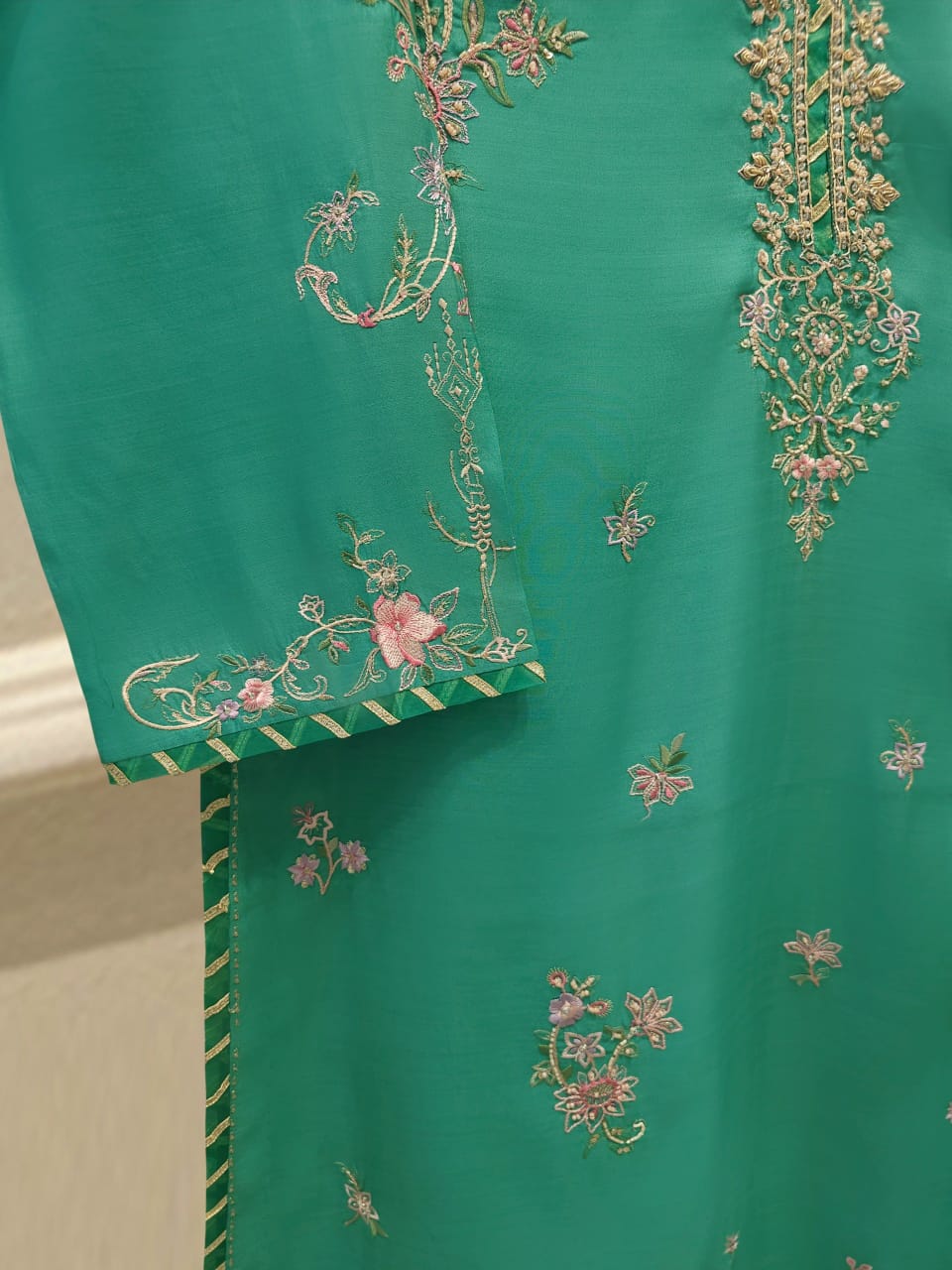 2 Piece - Pure Khaddi Silk Embroidered Suit