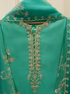 2 Piece - Pure Khaddi Silk Embroidered Suit
