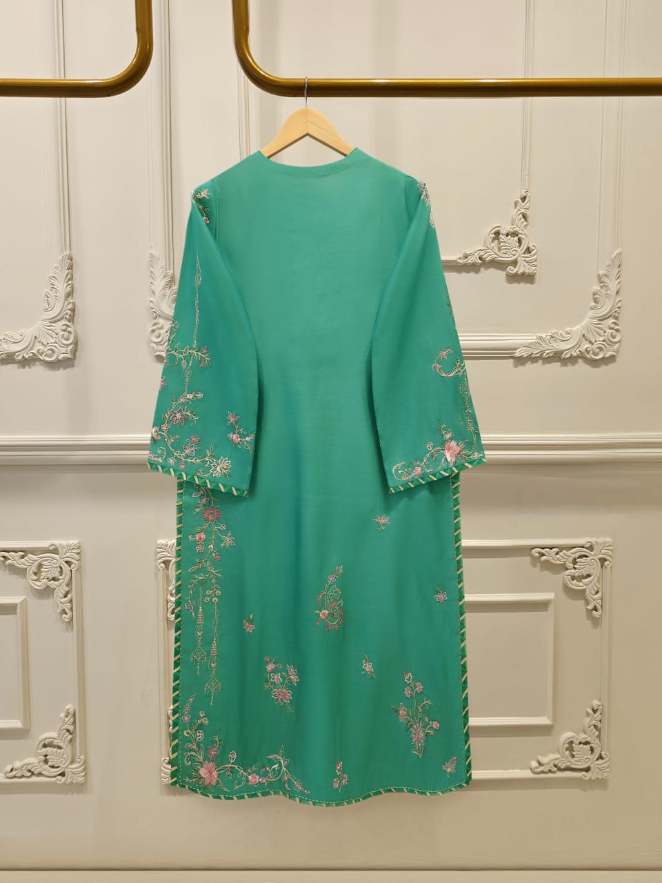 2 Piece - Pure Khaddi Silk Embroidered Suit