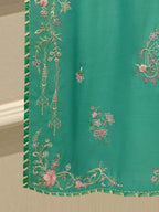 2 Piece - Pure Khaddi Silk Embroidered Suit