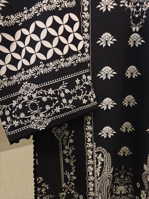 2-Piece Digital Printed Cambric Suit