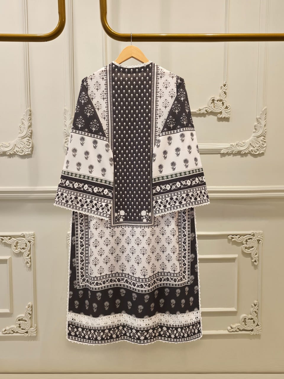 2-Piece Digital Printed Cambric Suit