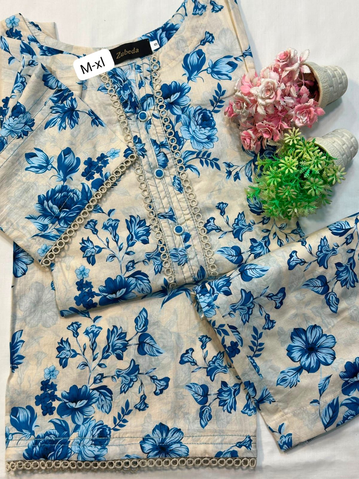2 PCS  Ready To Wear Premium  Printed Lawn