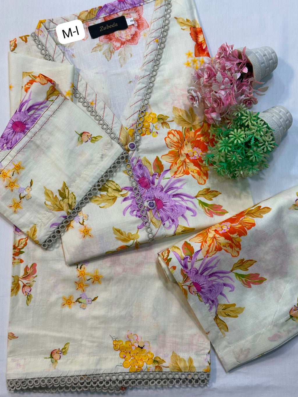 2 PCS  Ready To Wear Premium  Printed Lawn